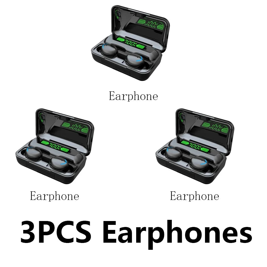 F9 Wireless Bluetooth Headphones Tws Waterproof Earbuds Earphones Digital Display Heaset Large Capacity Charging Case