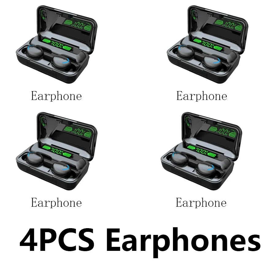 F9 Wireless Bluetooth Headphones Tws Waterproof Earbuds Earphones Digital Display Heaset Large Capacity Charging Case